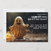 Halloween feest, dat is een echte schreeuw! kaart (Voorkant)