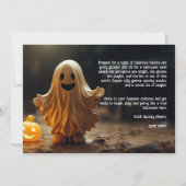 Halloween feest, dat is een echte schreeuw! kaart (Achterkant)