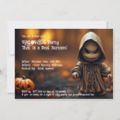 Halloween feest, dat is een echte schreeuw! kaart (Voorkant)