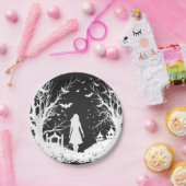 Halloween feest decoratie, de begraafplaats ballon papieren bordje (Feest)