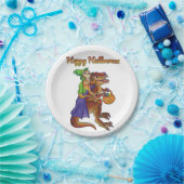 Halloween feest Dinosaur papier borden Papieren Bordje (Feest)