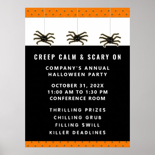 Halloween-feest evenement poster (Voorkant)
