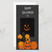 Halloween Feest Foto Kaart (Voorkant / Achterkant)