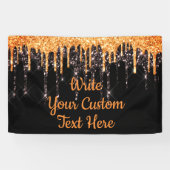 Halloween-feest Fotohokje Prop Oranje en Zwart Spandoek (Horizontaal)