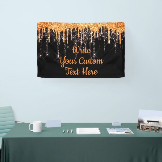 Halloween-feest Fotohokje Prop Oranje en Zwart Spandoek (Beurs)