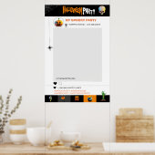 Halloween-feest fotolijst sjabloon poster (Keuken)