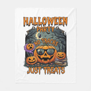 Halloween Feest Geen Tracks Alleen Treats Zonnebri Fleece Deken