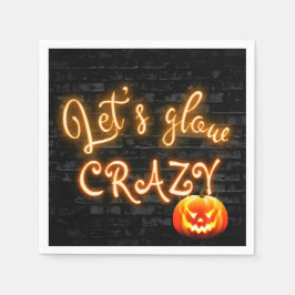 Halloween-feest gloeibord met Jack-o-lantern Servet