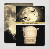 Halloween Feest Gothic Fantasy Maan Kaart (Voorkant / Achterkant)
