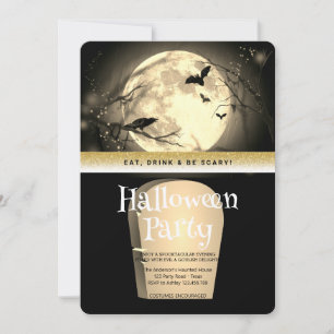Halloween Feest Gothic Fantasy Maan Kaart