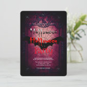 Halloween Feest  Gothic Het Spinnenweb Kaart (Staand voorkant)