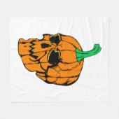 Halloween Feest Grappige Halloween Pompoen Fleece Deken (Voorkant (Horizontaal))