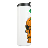 Halloween Feest Grappige Halloween Pompoen Thermosbeker (Gedraaid links)