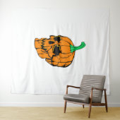 Halloween Feest Grappige Halloween Pompoen Wandkleed (In Situ (horizontaal))