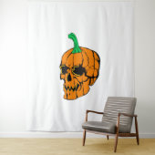 Halloween Feest Grappige Halloween Pompoen Wandkleed (In situ)