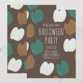 Halloween-feest herfst pompoenen aardetoneel kaart (Voorkant / Achterkant)