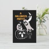 Halloween Feest Kaart (Staand voorkant)