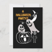 Halloween Feest Kaart (Voorkant)