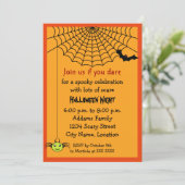 Halloween Feest Kaart (Staand voorkant)