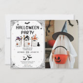 Halloween Feest Kaart (Voorkant)