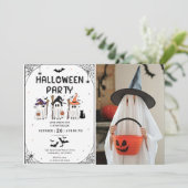 Halloween Feest Kaart (Staand voorkant)