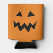 Halloween feest koelboxxen met pompoen gezicht blikjeskoeler (Voorkant)