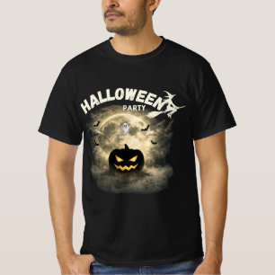 Halloween Feest Maan Pompoen Geest Vintage Hallowe T-shirt