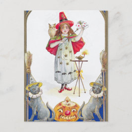  Halloween feest meisje Holiday briefkaart