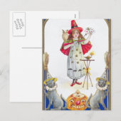 Halloween feest meisje Holiday briefkaart (Voorkant / Achterkant)