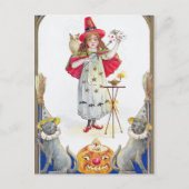  Halloween feest meisje Holiday briefkaart (Voorkant)