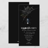 Halloween Feest met Spin en Webben Feestdagenkaart (Voorkant / Achterkant)