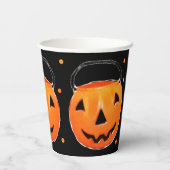 Halloween Feest Papieren Bekers (Achterkant)