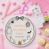 Halloween-feest Papieren Bordje (Feest)