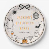 Halloween-feest Papieren Bordje (Voorkant)