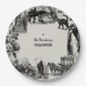 Halloween Feest Papieren Bordje (Voorkant)
