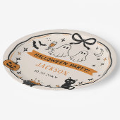 Halloween Feest Papieren Bordje (Gekanteld)