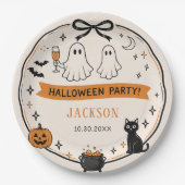 Halloween Feest Papieren Bordje (Voorkant)