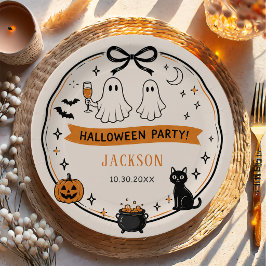 Halloween Feest Papieren Bordje