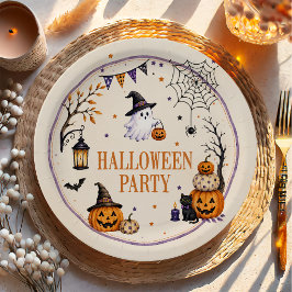 Halloween Feest Papieren Bordje