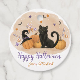 Halloween Feest Pompoen Bedankjes Labels