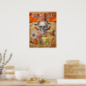 Halloween Feest Poster (Keuken)