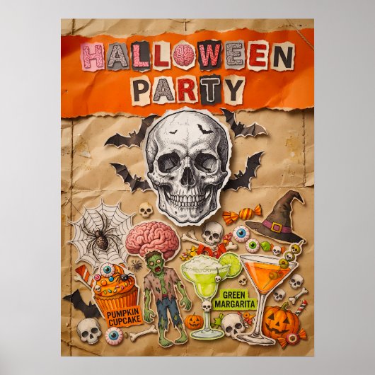 Halloween Feest Poster (Voorkant)