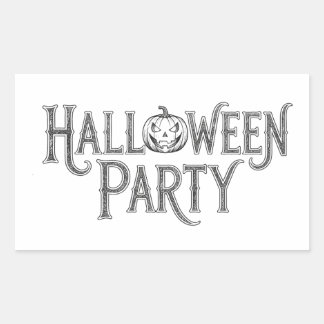 Halloween Feest Rechthoekige Sticker