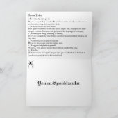 Halloween Feest Regels Kaart (Binnen)