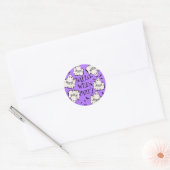 Halloween Feest Ronde Sticker (Envelop)