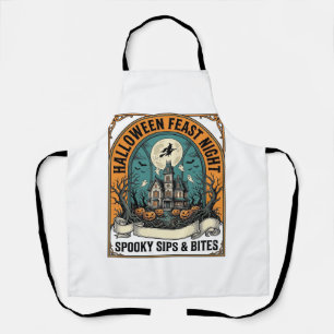 Halloween Feest Shirt Spooky Feest Spoken Huis_1 Schort