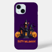 Halloween feest sinaasappel pompoenkasteel paarse Case-Mate iPhone case (Achterkant)