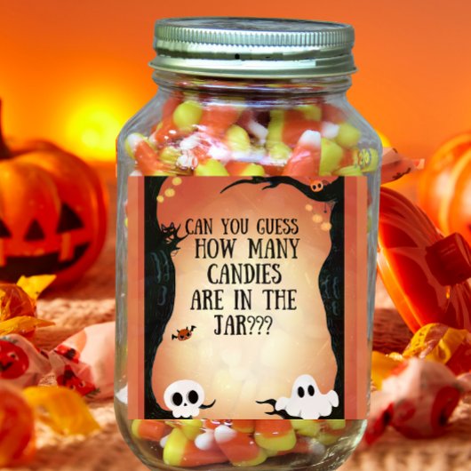 Halloween-feest snoepgast spel vierkante sticker