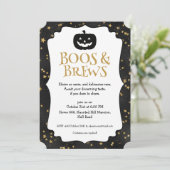 Halloween Feest Sterren Patroon Kaart (Staand voorkant)