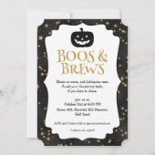 Halloween Feest Sterren Patroon Kaart (Voorkant)